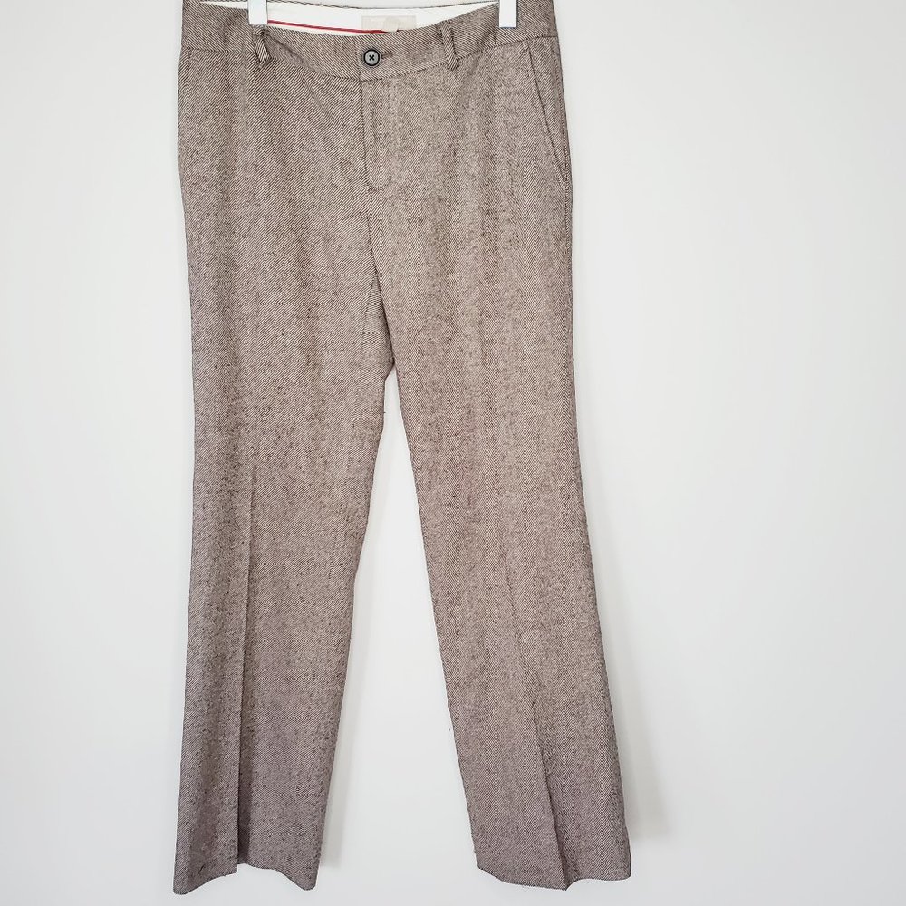 BANANA REPUBLIC Martin Tweed Wool Wide Leg Pants - Picture 2 of 10